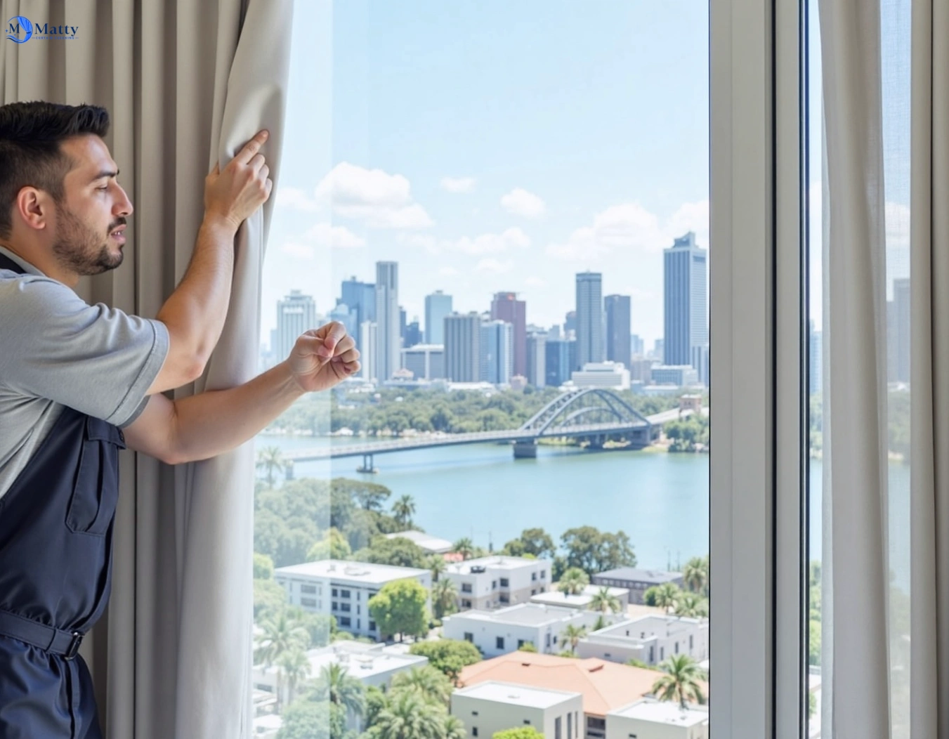 Professional curtain steam cleaning service bilgola-plateau-nsw QLD by Matty Curtain Cleaning